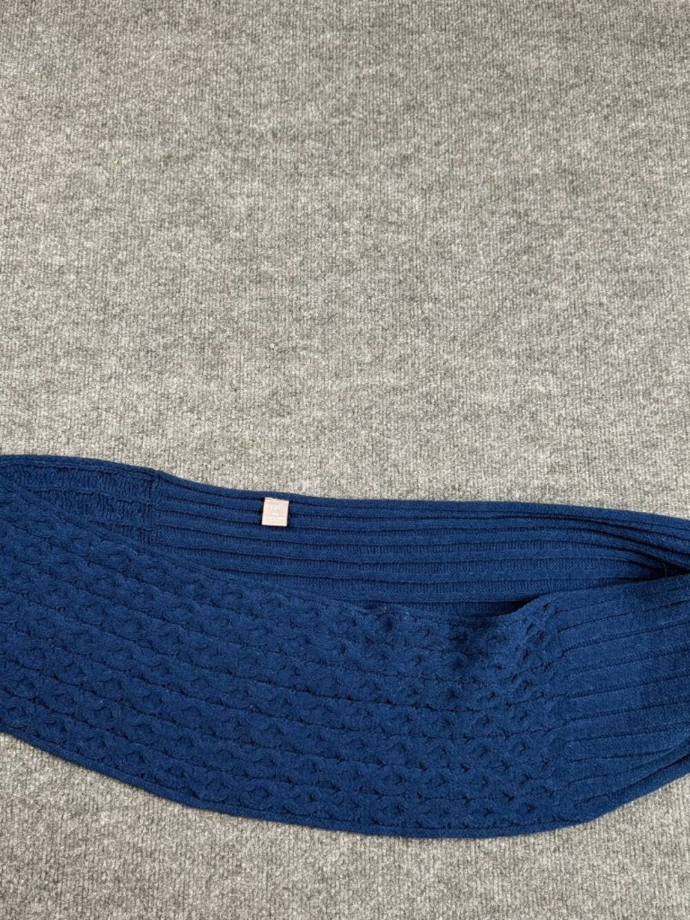 J. JILL Blue Cable Knit Chunky Infinity Scarf One Size Cozy Soft Neck Warmer